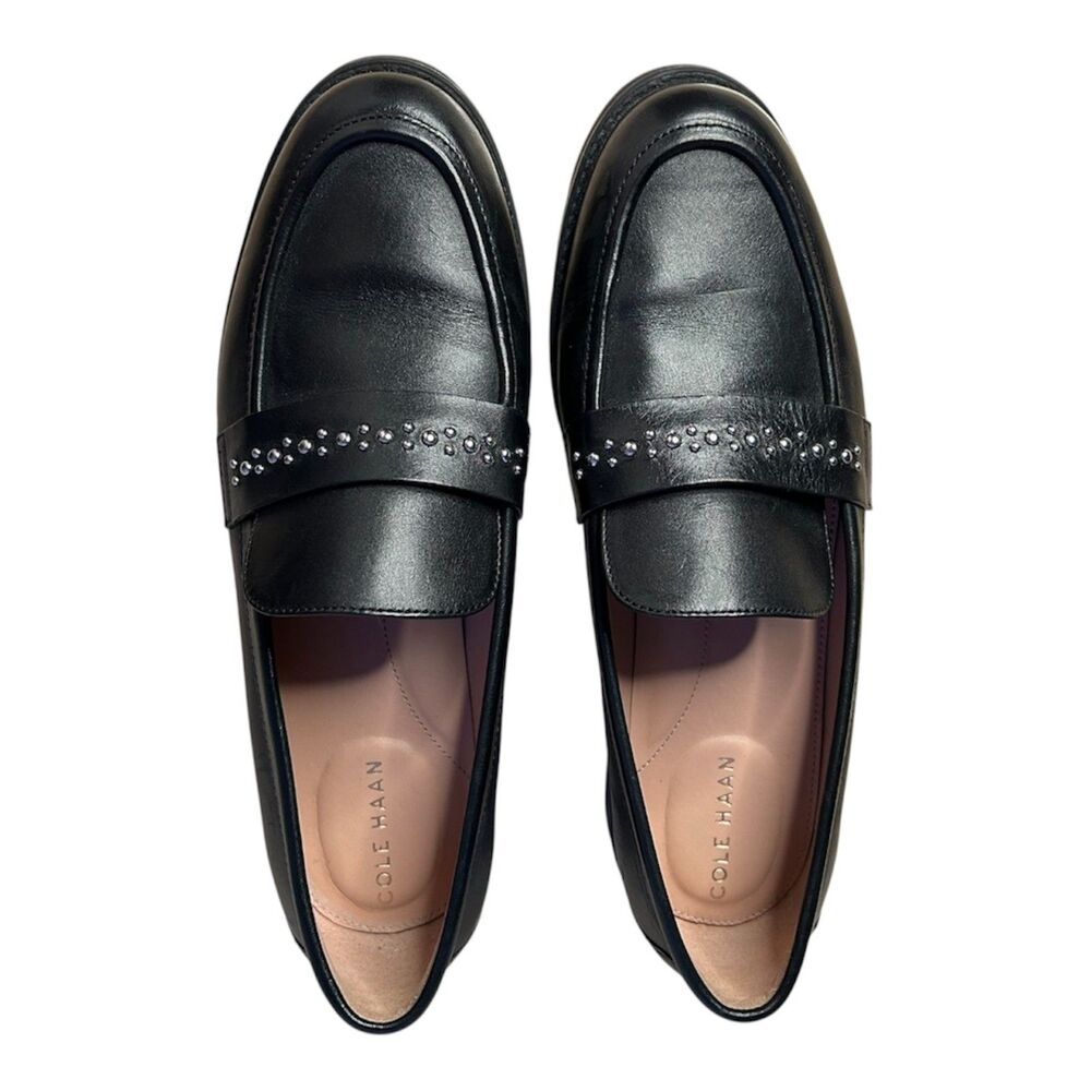Cole Haan Stephie Embellished Leather Loafers